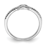 Sterling Silver Rhodium-plated CZ Infinity Ring - QR-CCAAAD15-2767