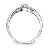 Sterling Silver Rhodium-plated CZ Ring - QR-23B09269-4280