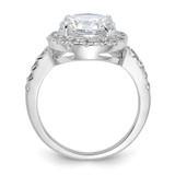 Sterling Silver Rhodium-plated CZ Ring - QR-5BFDCBCC-7960
