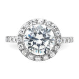Sterling Silver Rhodium-plated CZ Ring - QR-5BFDCBCC-7960