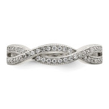 Sterling Silver Rhodium-plated CZ Ring - QR-F79285C2-7078