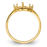 14k 6mm Pearl & Diamond Ring Mounting - Y4-C8B2954F-2332