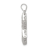 Sterling Silver Rhodium-plated CZ Star of David Pendant - QC-59C614FA-8757