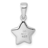 Sterling Silver Rhodium-plated CZ Star Pendant - QC-6DA2D81F-2994