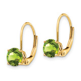 14k 6mm Peridot Leverback Earrings - XL-5AFC42CF-2177