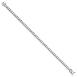 Sterling Silver Rhodium-plated CZ Tennis Bracelet - QX-E75FA020-5940