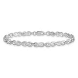 Sterling Silver Rhodium-plated Diam. Bracelet - QD-0DDAA244-7307