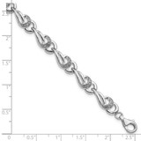 Sterling Silver Rhodium-plated Diam. Bracelet - QD-804FBEB6-6472