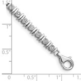 Sterling Silver Rhodium-plated Diam. Tennis Bracelet - QD-02233315-9057