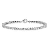 Sterling Silver Rhodium-plated Diam. Tennis Bracelet - QD-59B379C9-5735