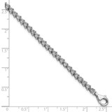 Sterling Silver Rhodium-plated Diam. Tennis Bracelet - QD-59B379C9-5735