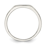 Sterling Silver Rhodium-plated Enameled Cross Ring - QR-82FA7541-7402