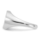 Sterling Silver Rhodium-plated Enameled Yin Yang CZ Ring - QR-6438D226-4744