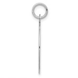 Sterling Silver Rhodium-plated Engraveable Boy Disc Charm - QM-883AD598-2392