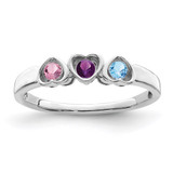Sterling Silver Rhodium-plated Family Jewelry Mounting - XM-28F70F31-1832