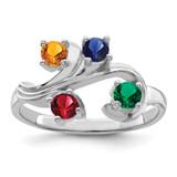 Sterling Silver Rhodium-plated Family Jewelry Mounting - XM-36CBE2A8-1336