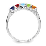 Sterling Silver Rhodium-plated Family Jewelry Mounting - XM-641454CE-1025