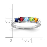 Sterling Silver Rhodium-plated Family Jewelry Mounting - XM-641454CE-1025