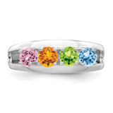 Sterling Silver Rhodium-plated Family Jewelry Mounting - XM-64F23767-7595