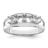 Sterling Silver Rhodium-plated Family Jewelry Mounting - XM-64F23767-7595