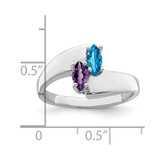 Sterling Silver Rhodium-plated Family Jewelry Mounting - XM-68542B72-8218