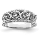 Sterling Silver Rhodium-plated Family Jewelry Mounting - XM-69428593-7446