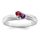 Sterling Silver Rhodium-plated Family Jewelry Mounting - XM-6DE72262-1847
