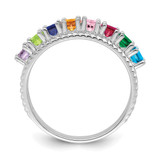 Sterling Silver Rhodium-plated Family Jewelry Mounting - XM-6FAA4135-3593