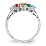 Sterling Silver Rhodium-plated Family Jewelry Mounting - XM-7B48CC6A-7379