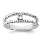 Sterling Silver Rhodium-plated Family Jewelry Mounting - XM-9CF6A838-7738
