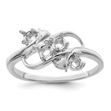 Sterling Silver Rhodium-plated Family Jewelry Mounting - XM-9EA336F4-6914