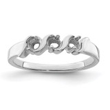 Sterling Silver Rhodium-plated Family Jewelry Mounting - XM-A0267DFC-9398