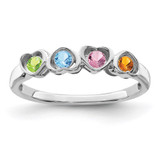 Sterling Silver Rhodium-plated Family Jewelry Mounting - XM-A11D01E9-5034
