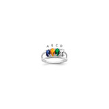 Sterling Silver Rhodium-plated Family Jewelry Mounting - XM-A1B295AB-3734