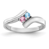 Sterling Silver Rhodium-plated Family Jewelry Mounting - XM-AAB6F06F-8048