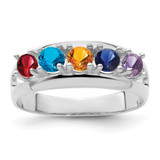 Sterling Silver Rhodium-plated Family Jewelry Mounting - XM-B689654D-7657