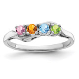 Sterling Silver Rhodium-plated Family Jewelry Mounting - XM-B7798606-5361