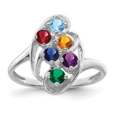 Sterling Silver Rhodium-plated Family Jewelry Mounting - XM-BA4DE345-5791