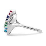 Sterling Silver Rhodium-plated Family Jewelry Mounting - XM-C289B888-6909