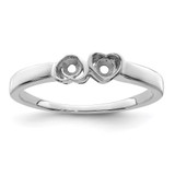 Sterling Silver Rhodium-plated Family Jewelry Mounting - XM-C30292DC-8450