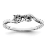 Sterling Silver Rhodium-plated Family Jewelry Mounting - XM-CA968ECC-5424