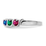 Sterling Silver Rhodium-plated Family Jewelry Mounting - XM-CCA957F0-6739