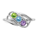 Sterling Silver Rhodium-plated Family Jewelry Mounting - XM-CDD8E0FE-4255