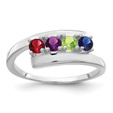 Sterling Silver Rhodium-plated Family Jewelry Mounting - XM-CF886ED0-4104