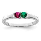 Sterling Silver Rhodium-plated Family Jewelry Mounting - XM-D02B909C-5520