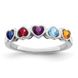 Sterling Silver Rhodium-plated Family Jewelry Mounting - XM-DF3211DA-2436