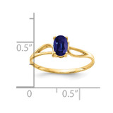 14k 6x4mm Oval Sapphire ring - Y4-CBAEA489-4348