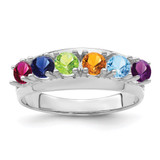 Sterling Silver Rhodium-plated Family Jewelry Mounting - XM-E1B3917A-5080