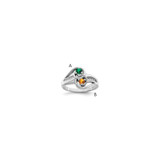 Sterling Silver Rhodium-plated Family Jewelry Mounting - XM-E3AC7844-7387