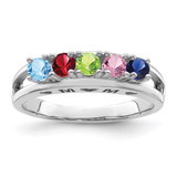 Sterling Silver Rhodium-plated Family Jewelry Mounting - XM-E8C72DCA-6552